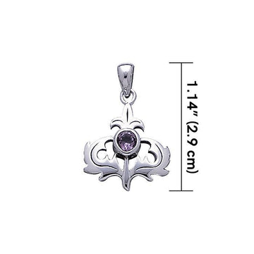 Scottish Thistle Pendant TP859 - Jewelry